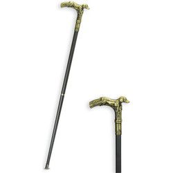 AN ALUMINIUM WALKING STICK