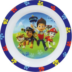 Kunststof ontbijtbordje plat Paw Patrol 22 cm - Kinderservies