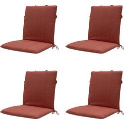 Madison -  Stapelstoelkussen Terra canvas eco+ - Ca. 97x49 cm - Set van 4