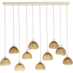 Light & Living - Hanglamp BISHO - 120x19x14cm - Bruin