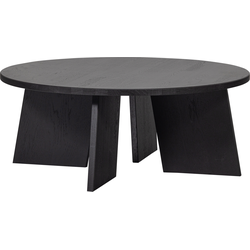 Basiclabel Fries Salontafel - Eiken - Blacknight - 36x90x90