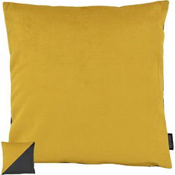 Sierkussen Velvet 2 Tone - Yellow / Black | 45 x 45 cm | Velvet/Polyester