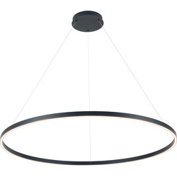 GURI LED pendel Ã¸120cm 90W 3000K zwart dimbaar