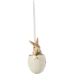 Clayre & Eef Hanger Ei Bruin Kunststof