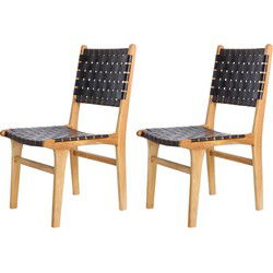 Teak tuinstoel Bantam (set van 2 stoelen) Tuindeco