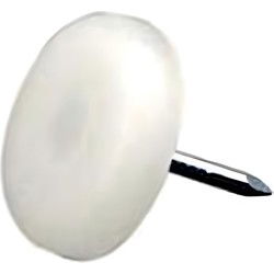 Meubelglijder nylon wit 25mm 12st