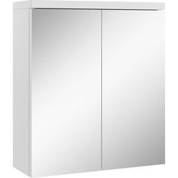 Badplaats Spiegelkast Toledo 60 x 20 x 60 cm - Wit - Badkamerkast Badkamer
