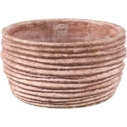 PTMD Bloempot Einnas - 30x30x15 cm - Cement - Bruin