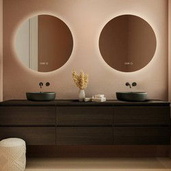 Lumoire Badkamerspiegel met Verlichting - Richmond - 80CM Rond - Set van 2 - Anti Condens Verwarming