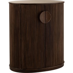 J-line - Kast Reyi Mango Hout Donker Bruin - 91x57x101cm