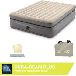 Luchtbed - INTEX - Prime Comfort - 2 personen - 152 x 203 x 51 cm - Grijs