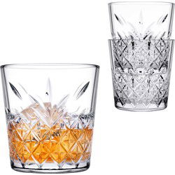 Pasabahce Whisky tumbler glazen - 6x - Timeless serie - 340 ml - Whiskeyglazen