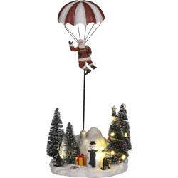 Fallschirm-Weihnachtsmann b/o l13xw12,5xh29 cm Weihnachtshaus - Luville