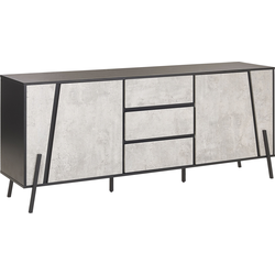 Beliani BLACKPOOL - Sideboard-Grijs-Spaanplaat