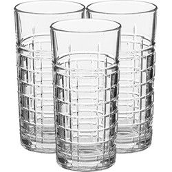 Secret de Gourmet longdrinkglazen - Nice - 8x stuks - 300 ml - glas - Longdrinkglazen