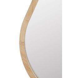 Housecraft Living Zem Spiegel/ Wandspiegel Organisch Bamboehout 77x65 cm