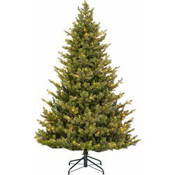 Black Box Kunstkerstboom Clive - 130x130x185 cm - PVC/Polyethyleen - Groen - 200LED