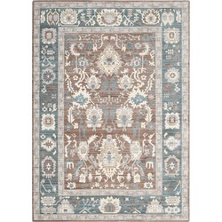 Safavieh Craft Art-Inspired Indoor Woven Area Rug, Valencia Collection, VAL122, in Chocolate & Alpine, 122 X 183 cm