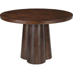 Livingfurn - Eetkamertafel Brix Clubs 130cm - Mangohout