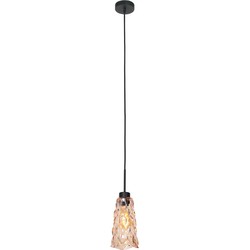 Retro Hanglamp Eclipse Amberkleurig