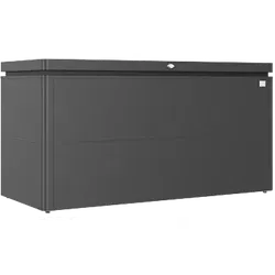 BIOHORT | LoungeBox | Donkergrijs Metallic | Formaat 160 | 160 x 70 cm