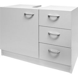 Wastafelmeubel Neapel Wit 63x54x30cm