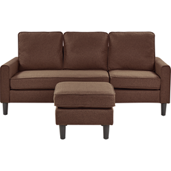 AVESTA - Driezitsbank - Bruin - Universeel - Polyester