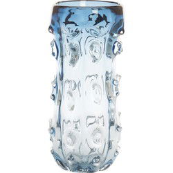 Light&living Vaas Ø15x33,5 cm TORBEN glas blauw