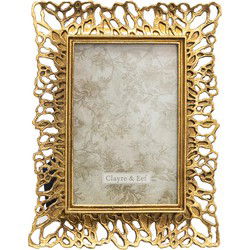 Clayre & Eef Fotolijst Goudkleurig Polyresin
