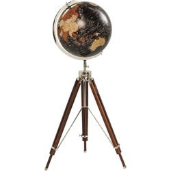 Kare Decofiguur Globe Earth Black