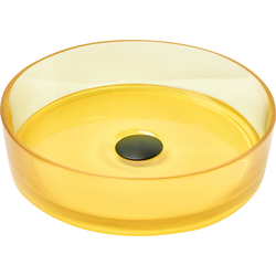 Beliani TOLOSA - Wastafel-Transparant-Solid surface (geen glas)