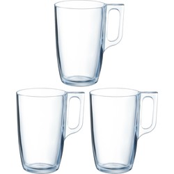 Arcoroc Theeglazen Ceylon - 18x - transparant glas - 6 x 10 cm - 400 ml - Koffie- en theeglazen