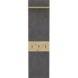 Garderobe voordeur 1 plank 3 haken Verona 3 - H188 cm