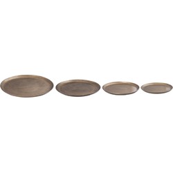 PTMD Plateau Afta - 30x30x2 cm - Aluminium - Messing
