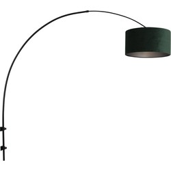 Boog wandlamp met velours Steinhauer Sparkled Light Groen