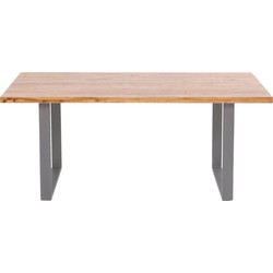 Eettafel Jackie Oak Crude Steel 160x80