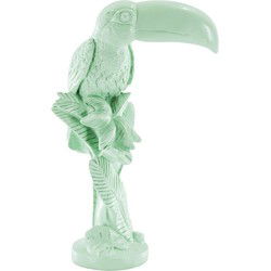 Ornament - Toucan - Polyresin - Mintgreen - 18x9,5x29,5cm