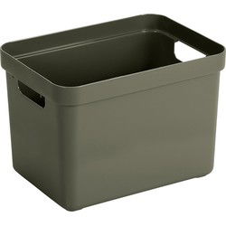 Sunware Opbergbox Sigma - kunststof - donkergroen - 18 liter - Opbergbox