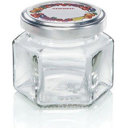 Leifheit 3209 Jampot Zeshoekig 106 ml Glas/Zilver