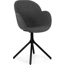 Stoel met armleuningen LIBRA 59x59x855 cm Grijs