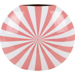 Present Time - Vaas Candy Swirl Large - Flamingo pink & white