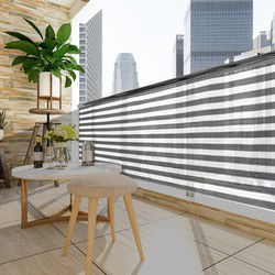 Balkon Privacy Scherm Grijs-Wit  afm. 1,2 x10m