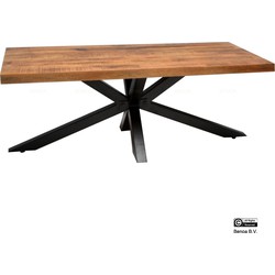 Benoa Tinley Park Wooden Iron Coffee Table & Spiderleg 120 cm