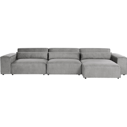 Beliani HELLNAR - Modulaire Sofa-Grijs-Polyester