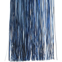 Decoris kerstboom folie slieren - tinsel - donkerblauw - 50 cm - Engelenhaar