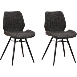 Eetkamerstoelen Set van 2 Beau chenille