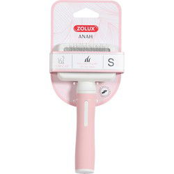 ZOLUX ANAH SLICKERBORSTEL ROZE / WIT S 7,5X3,5X16,5 CM