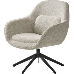 Eetkamerstoel Off White stof - Draaibaar - Lynn