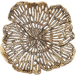 PTMD Schaal Ryhann - 31x30x6 cm - Aluminium - Messing
