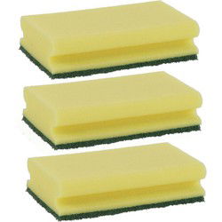Extra grote schuursponsen - 25x - met greep - 16,5 x 8 x 4,7 cm - Schuursponzen